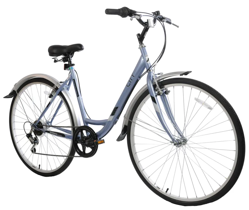 Professional City 700c Commuter Hybrid Bike Blue-1